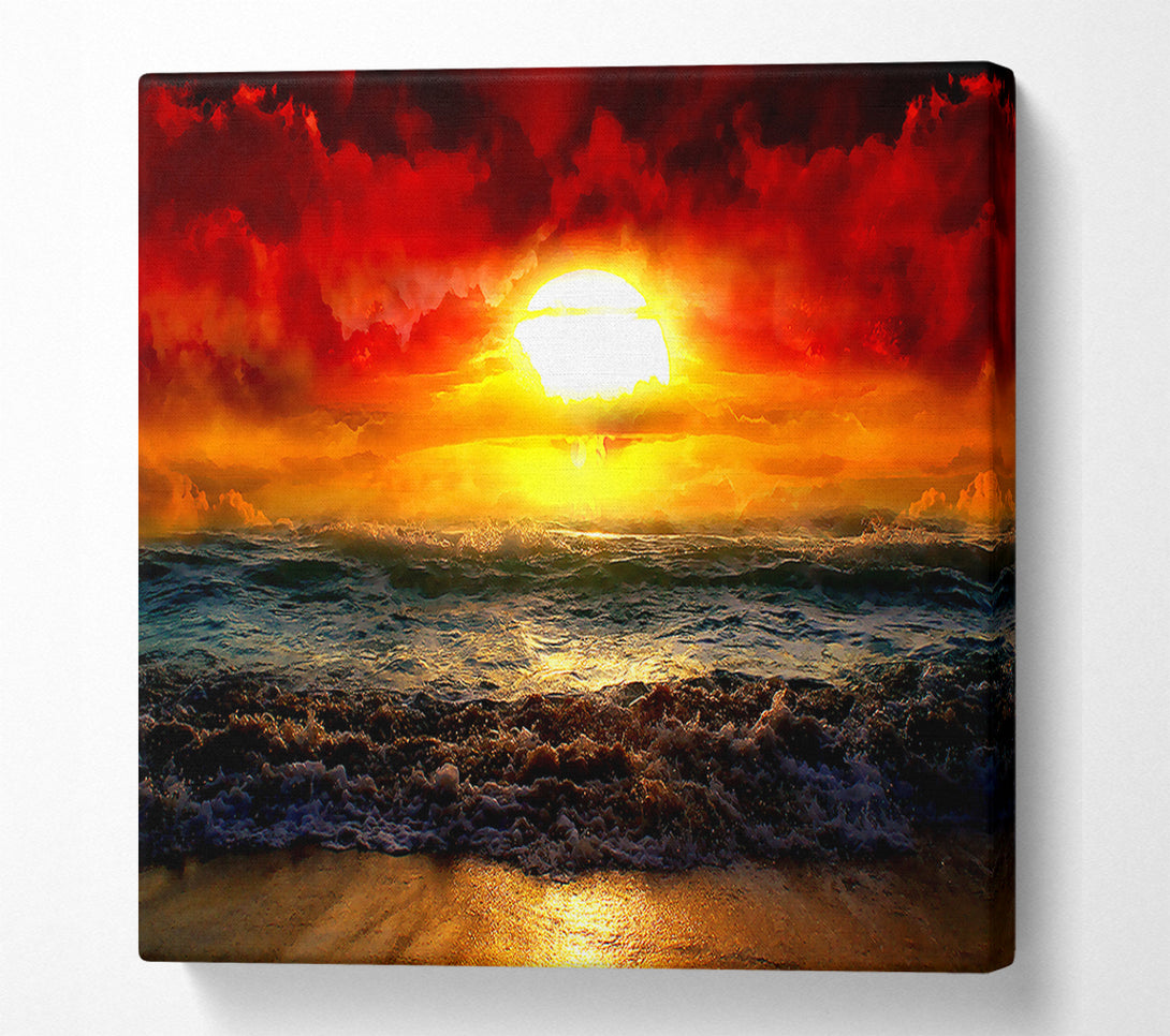  A Canvas Print of The Perfect Red Sunrise Canvas Art