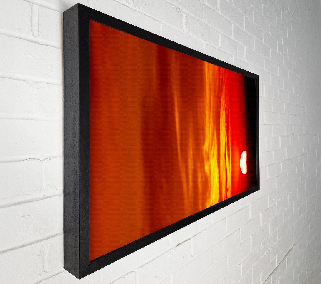  A Canvas Print of As The Sun Falls In The Stunning Golden Sky Canvas Print