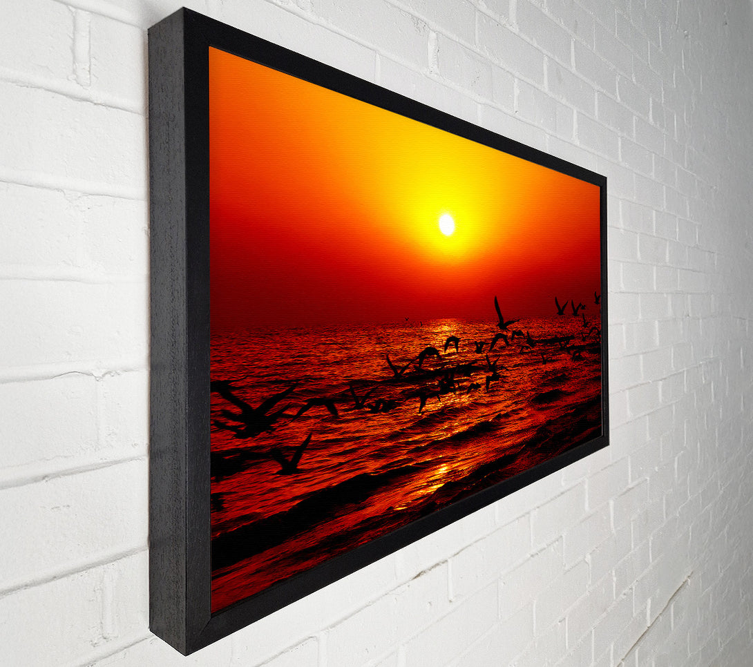 A Canvas Print of Red Ocean Flight Canvas Art