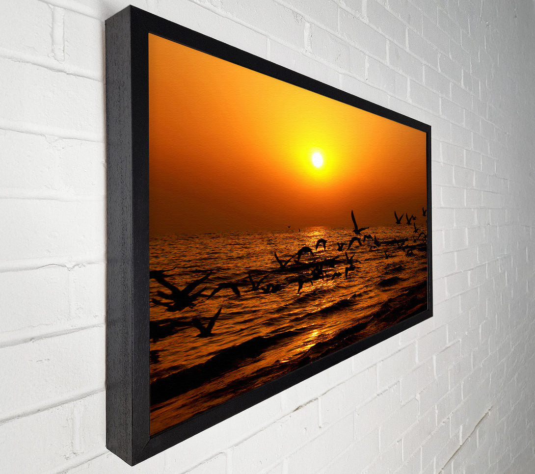  A Canvas Print of Ocean Flight Canvas Print