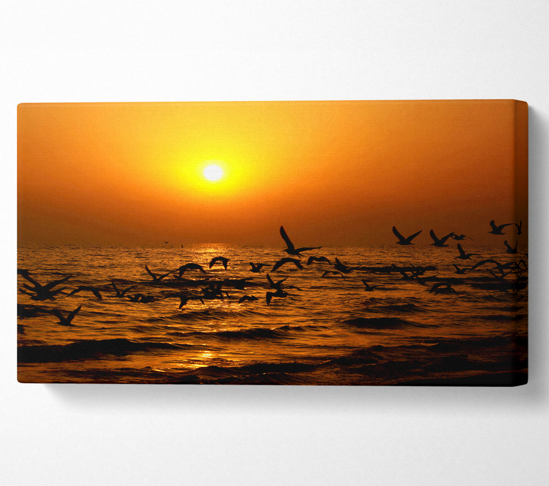  A Canvas Print of Ocean Flight Canvas Print