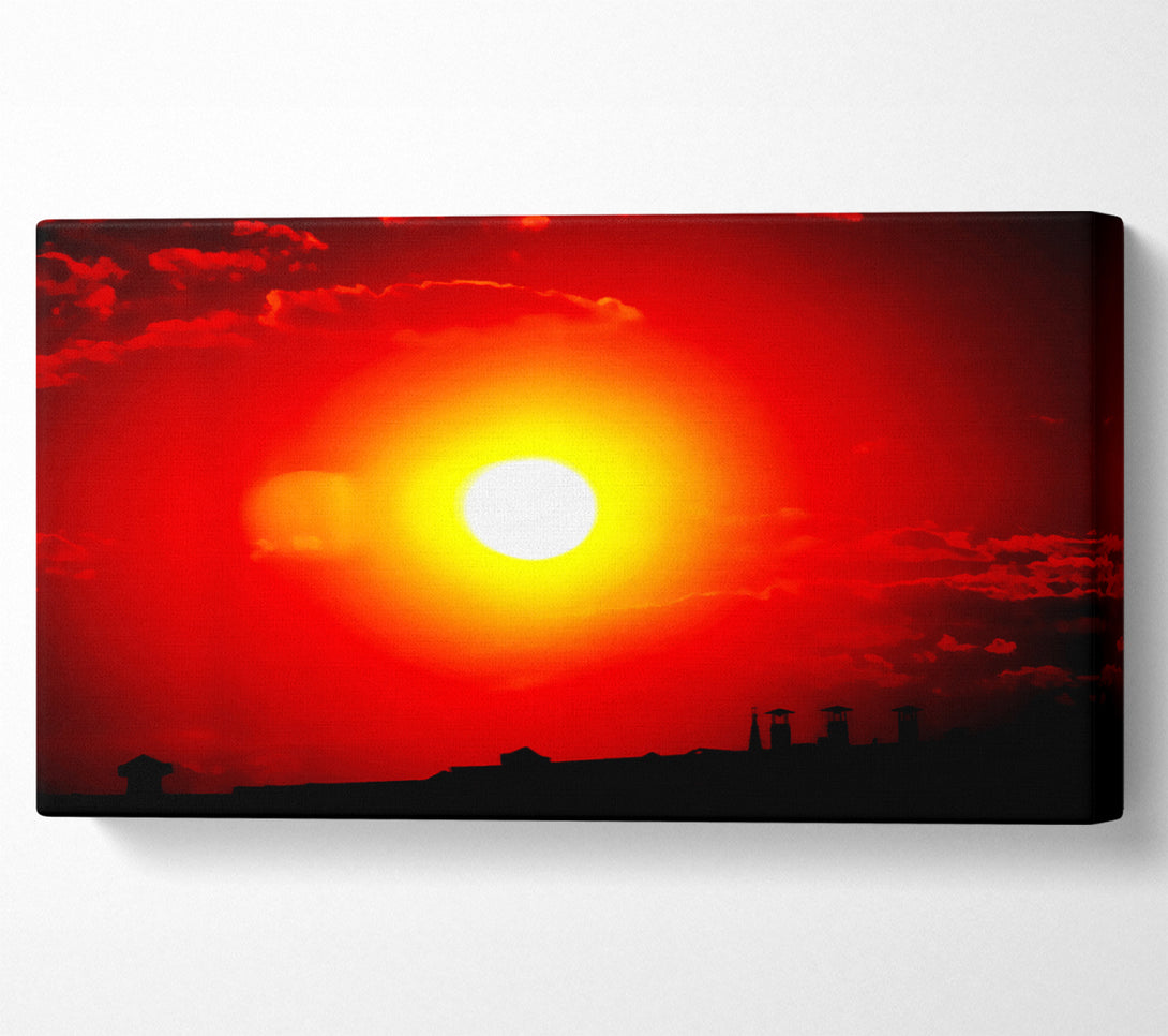  A Canvas Print of The Energy Of The Red Sun Canvas Art