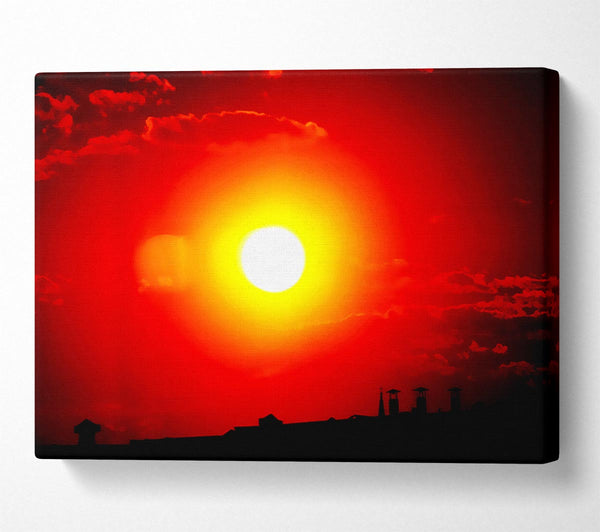  A Canvas Print of The Energy Of The Red Sun Canvas Art