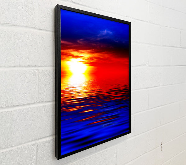 Electric Blue Ocean Sunset