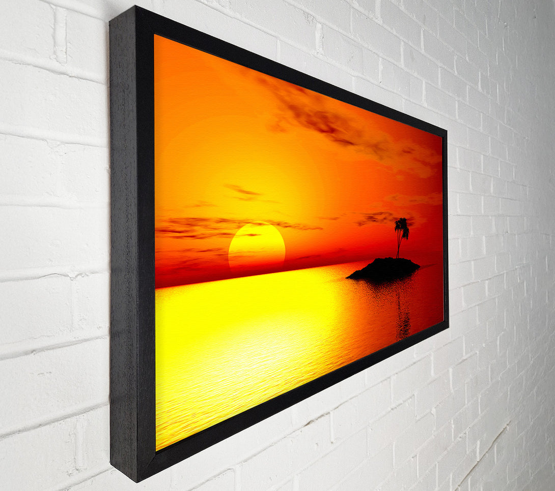  A Canvas Print of Stunning Golden Sunset Canvas Print