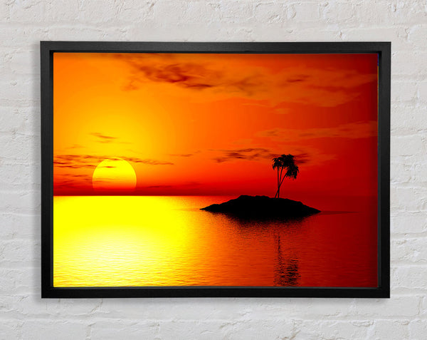 Stunning Golden Sunset Framed Print