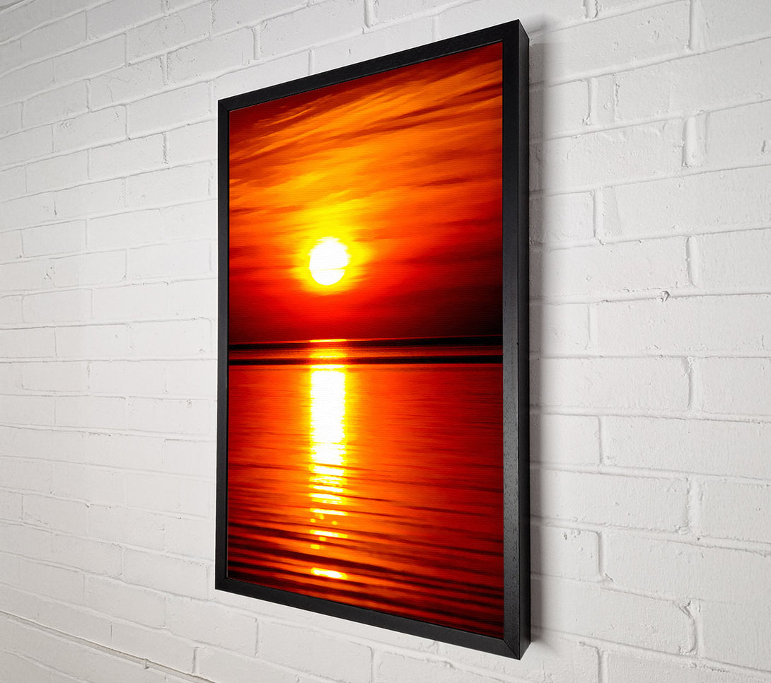  A Canvas Print of Reflections Of The Golden Sun Canvas Print