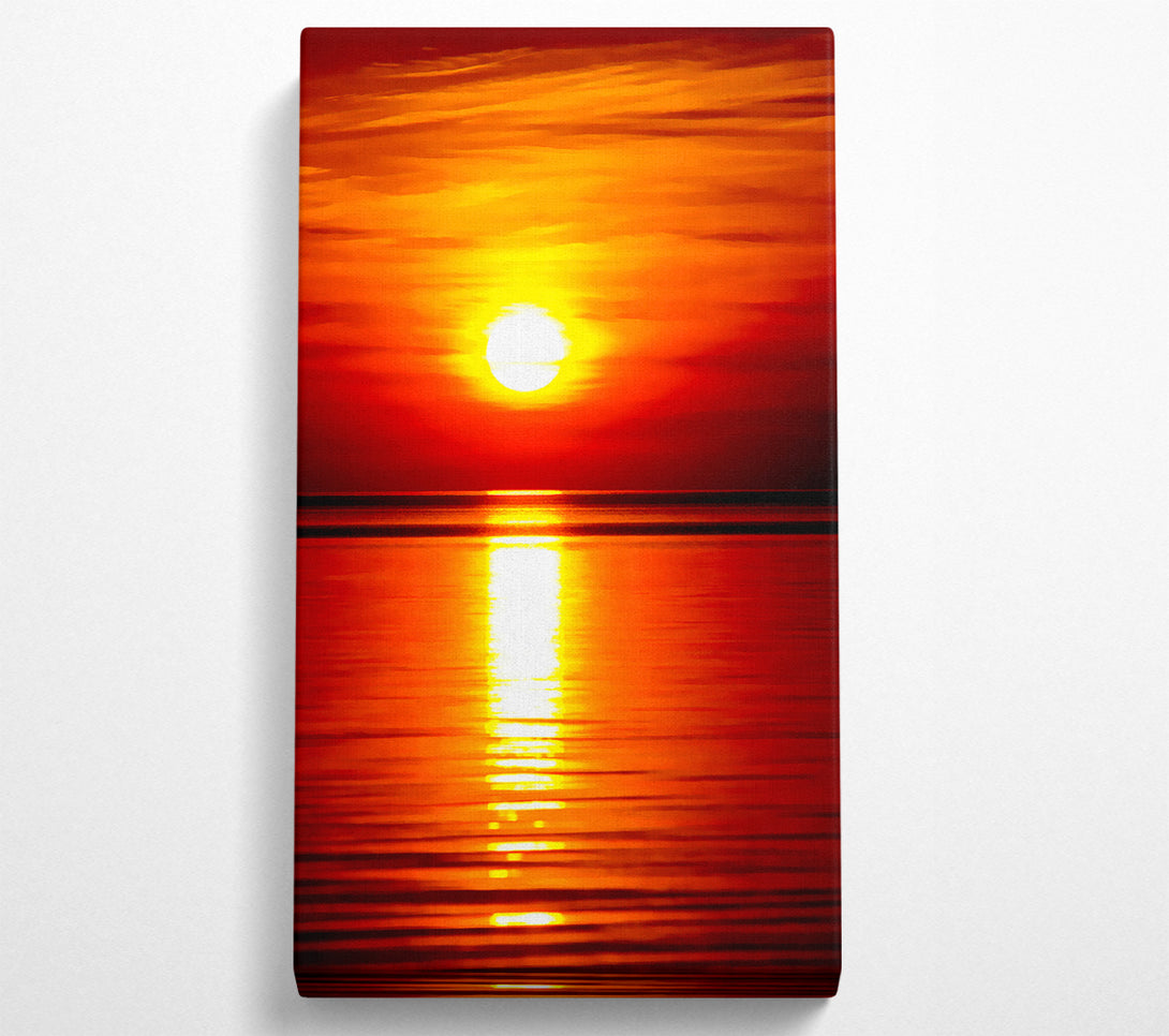  A Canvas Print of Reflections Of The Golden Sun Canvas Print