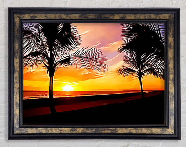 Painting Paradise Framed Print