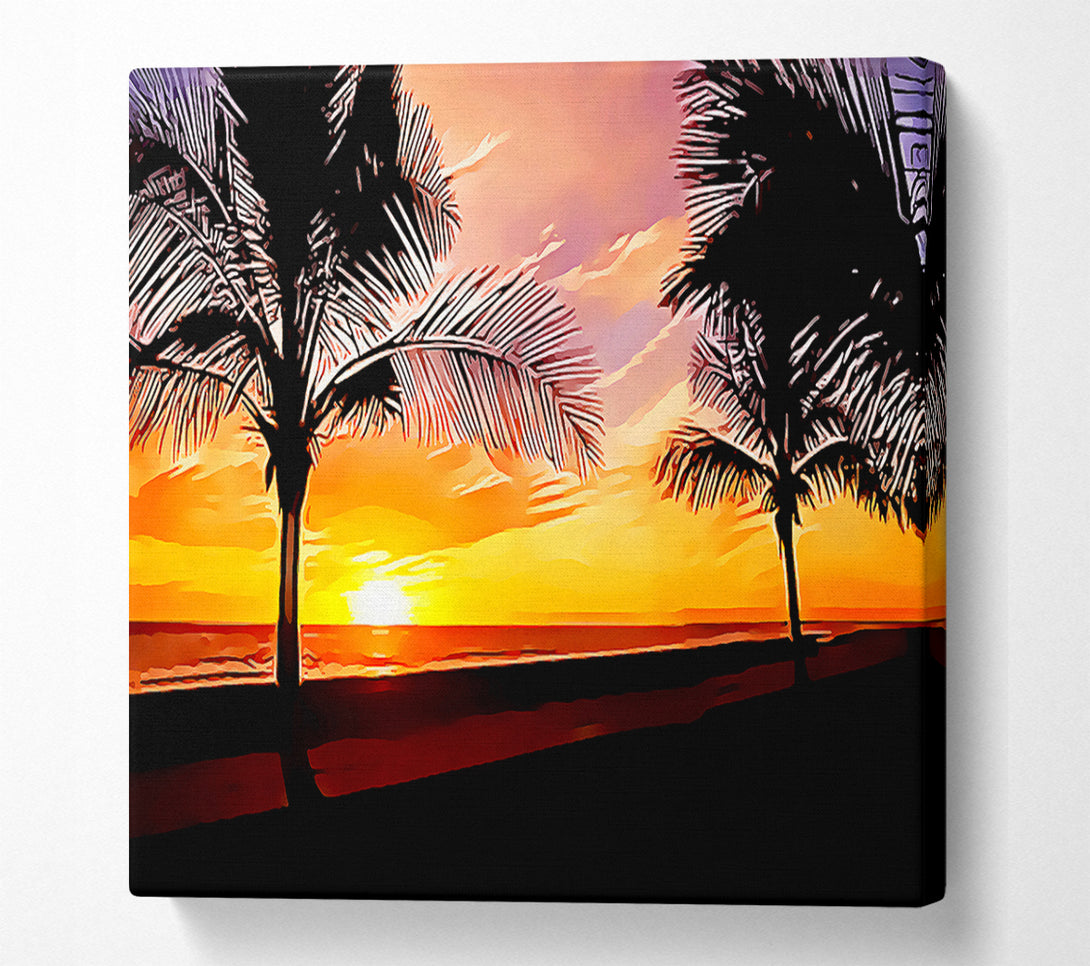  A Canvas Print of Painting Paradise Canvas Print
