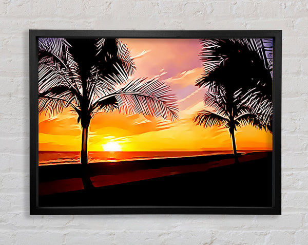 Painting Paradise Framed Print