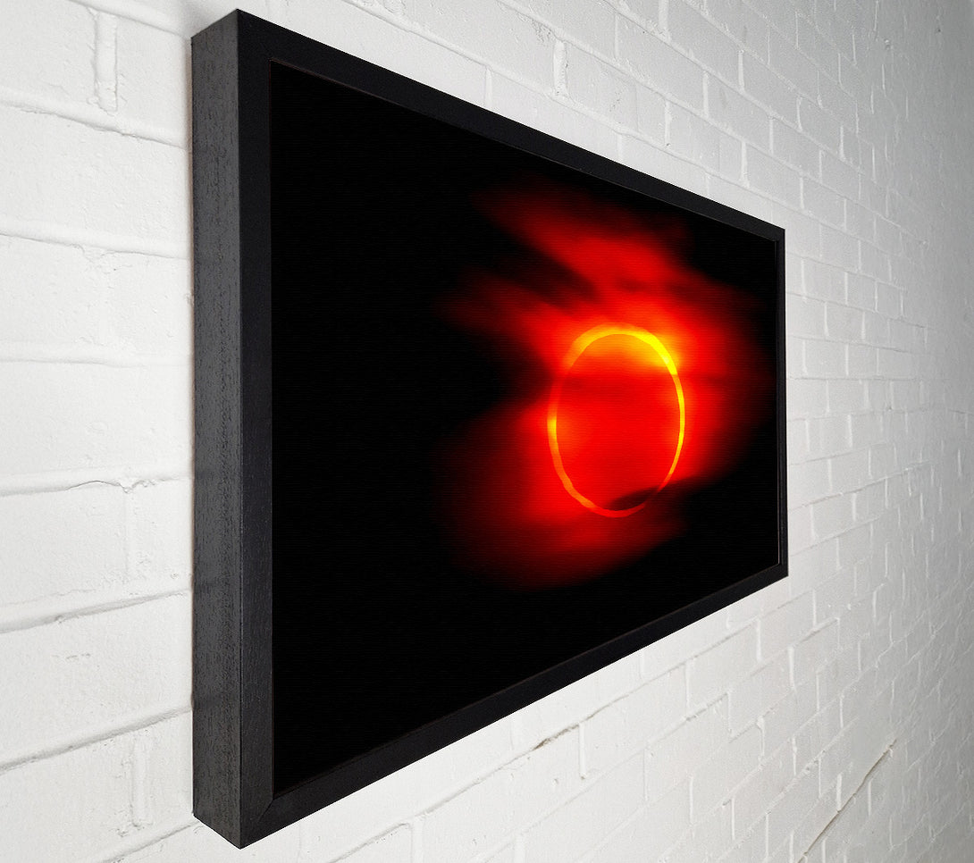  A Canvas Print of Total Eclipse Red Canvas Art