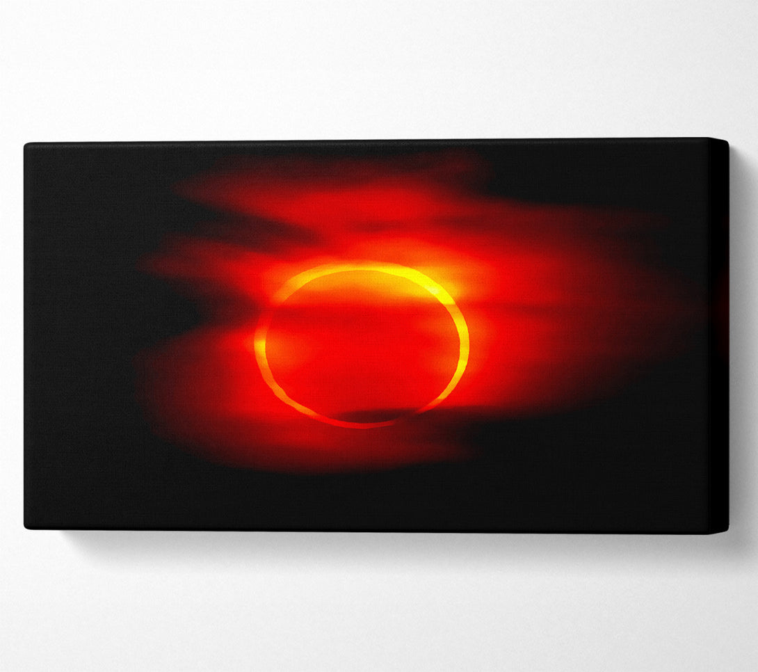  A Canvas Print of Total Eclipse Red Canvas Art