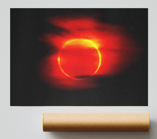 Total Eclipse Red Poster