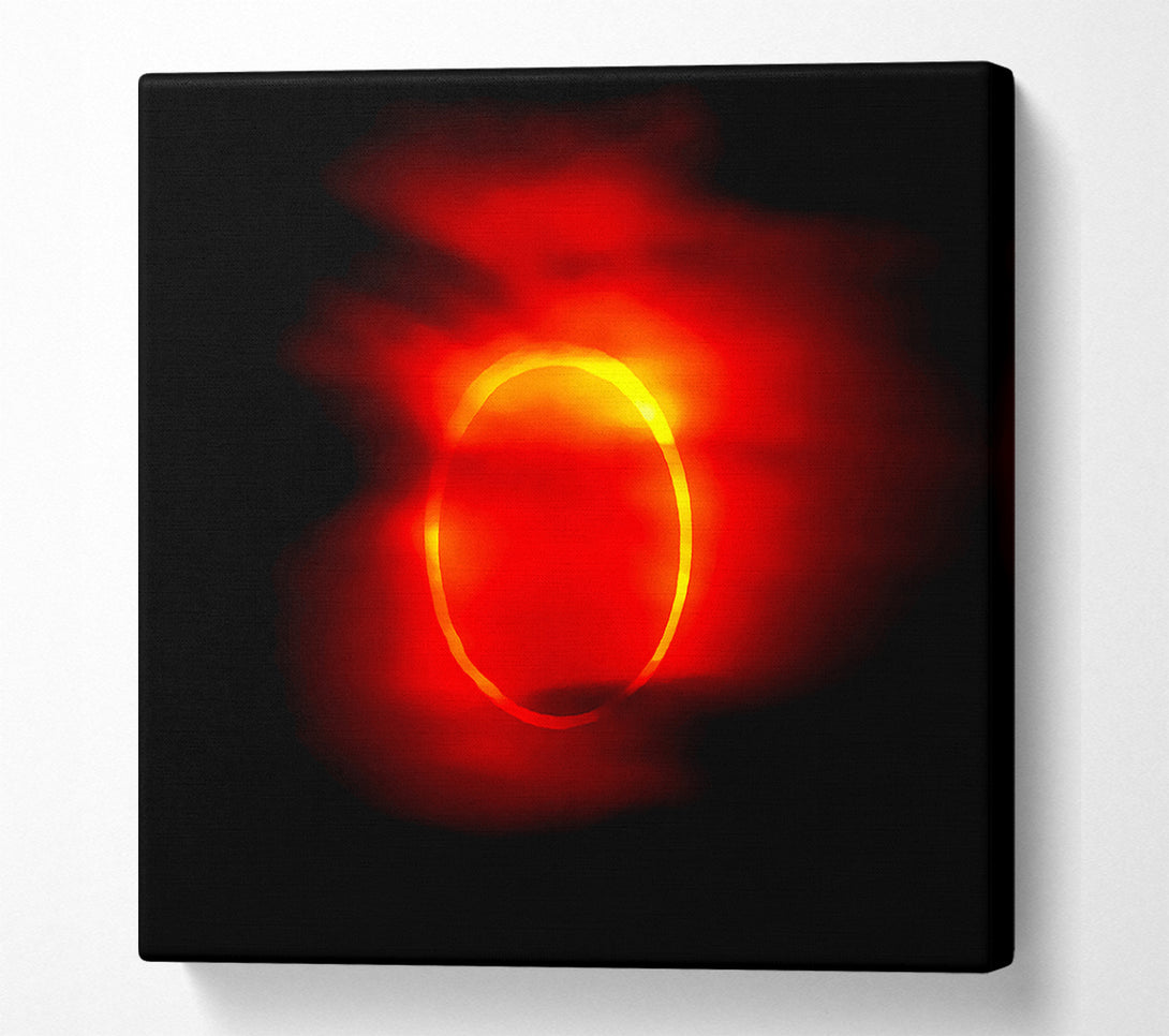  A Canvas Print of Total Eclipse Red Canvas Art