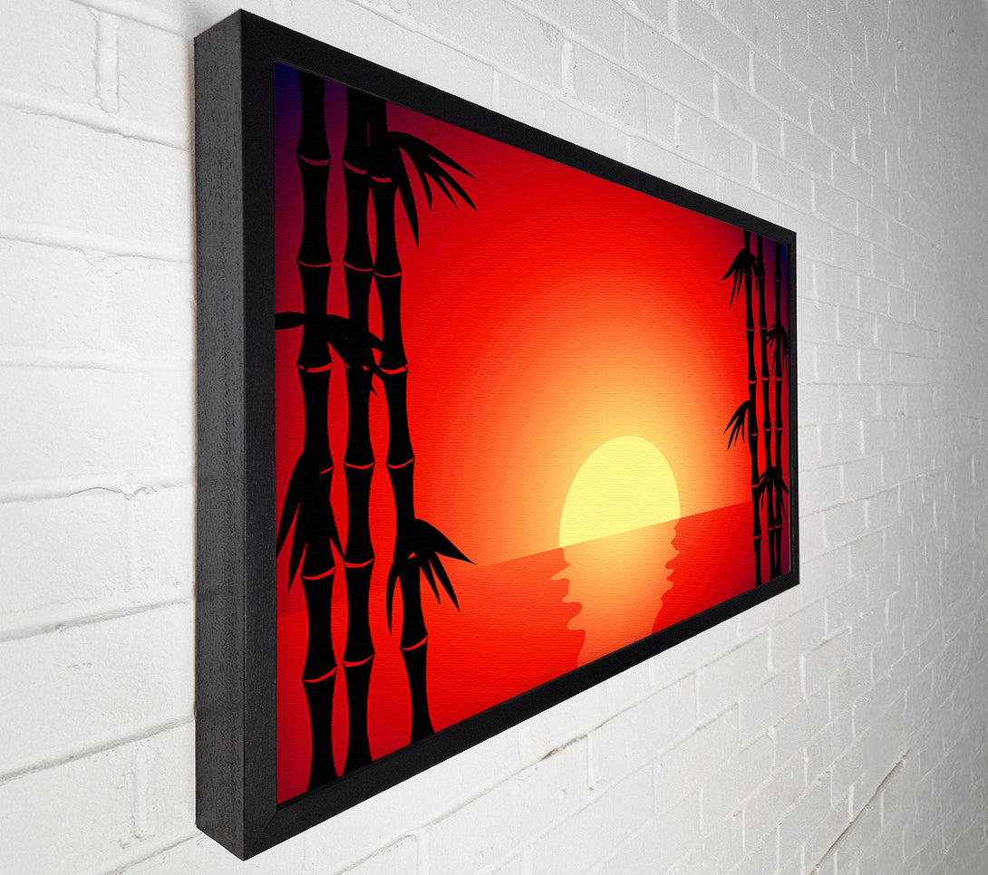  A Canvas Print of Bamboo Sunset Canvas Print