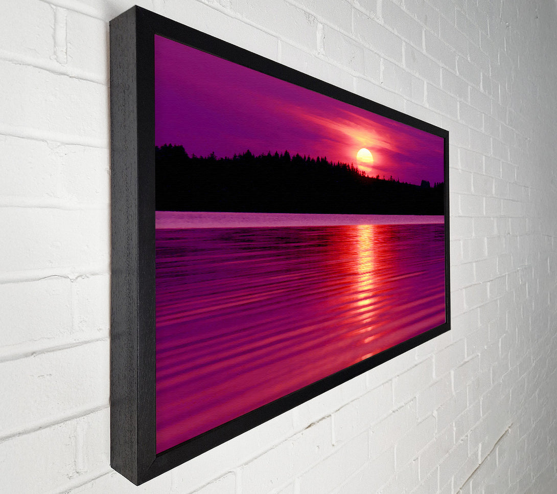  A Canvas Print of Pink Lake Reflections Canvas Art