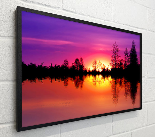 As The Sun Sets Over The Lake