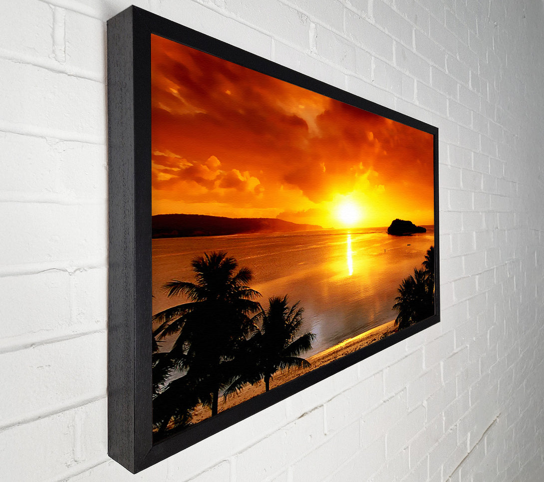  A Canvas Print of Paradise Sunset Canvas Art