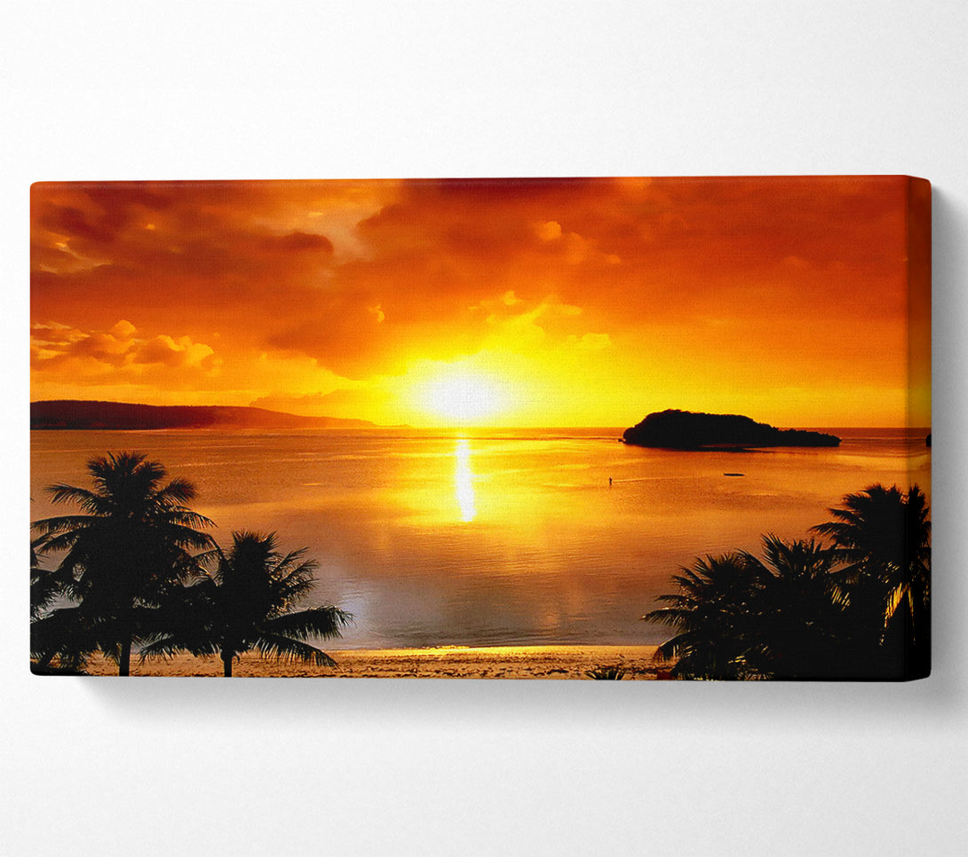  A Canvas Print of Paradise Sunset Canvas Art