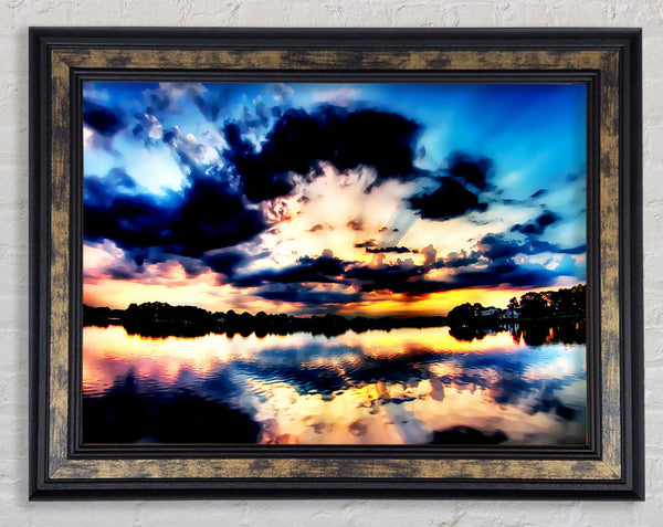 The Rays Of God Framed Print