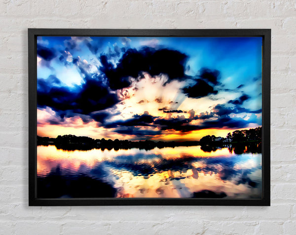 The Rays Of God Framed Print