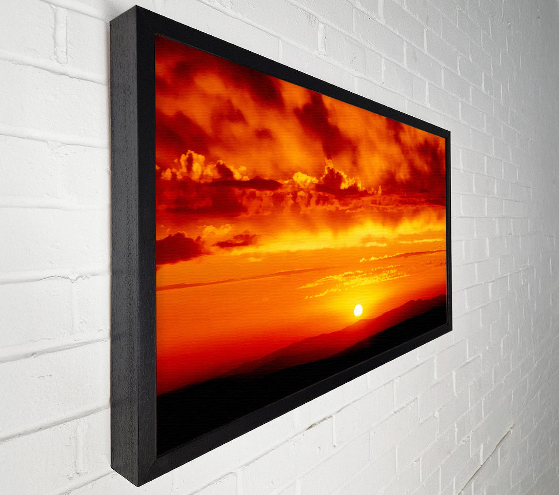  A Canvas Print of The Morning Sun At Daybreak Canvas Print