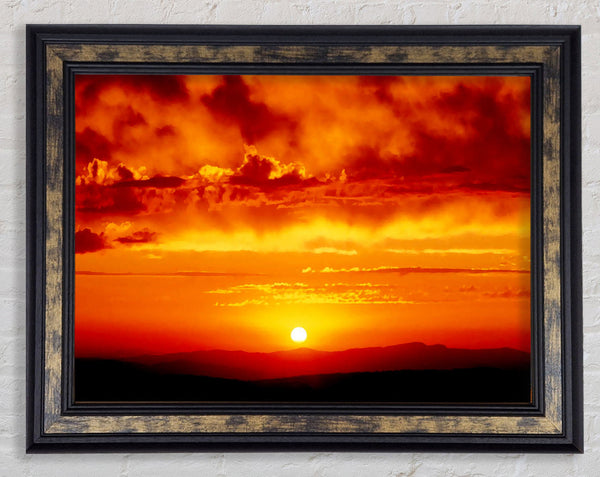 The Morning Sun At Daybreak Framed Print