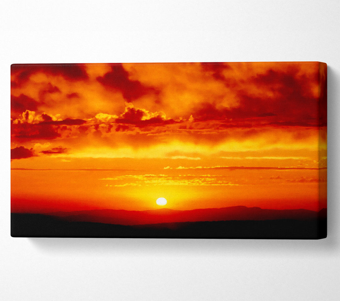  A Canvas Print of The Morning Sun At Daybreak Canvas Print