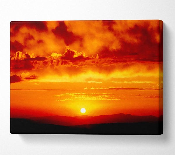  A Canvas Print of The Morning Sun At Daybreak Canvas Print