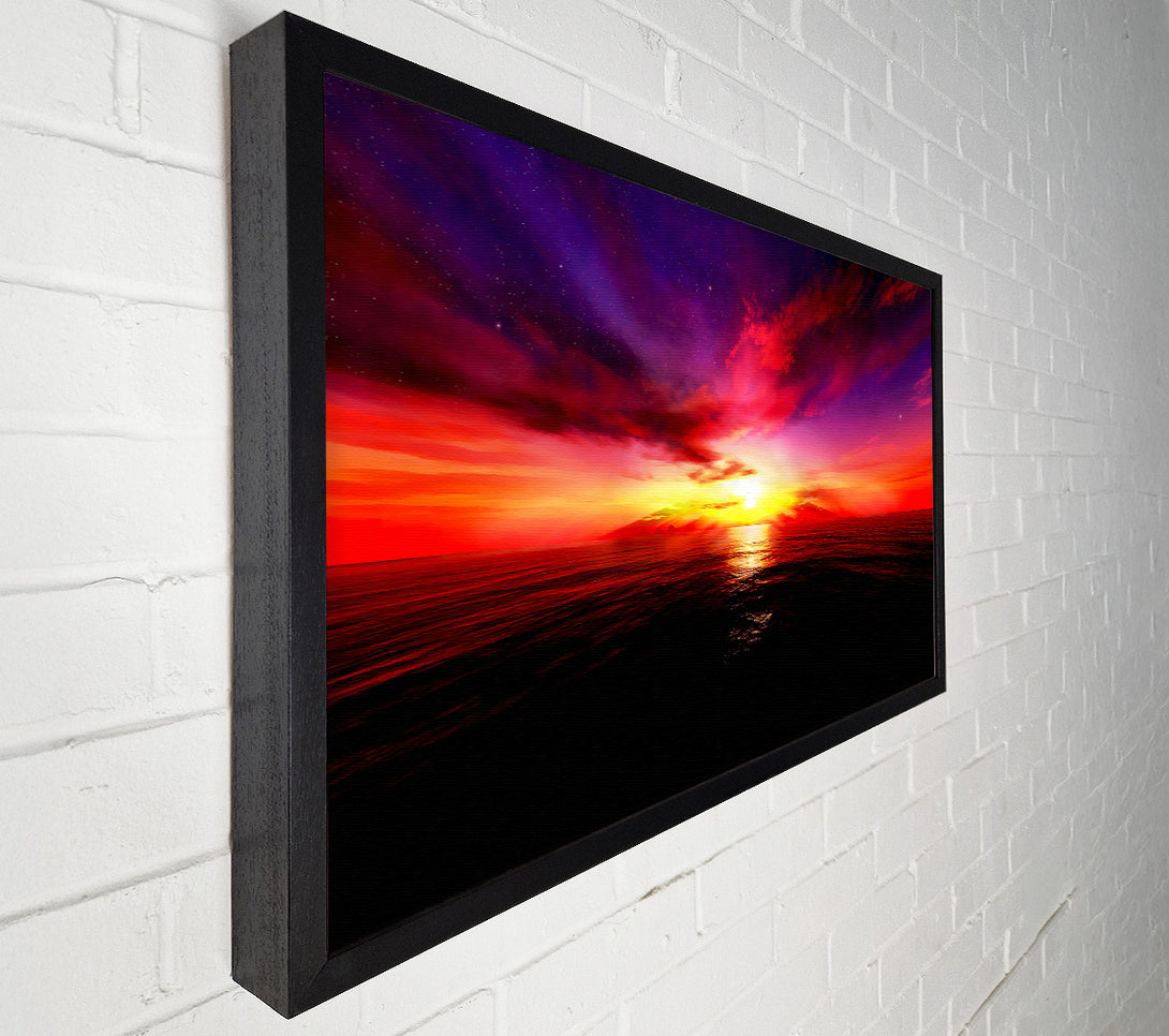  A Canvas Print of Sunset In Another World Canvas Wall Art