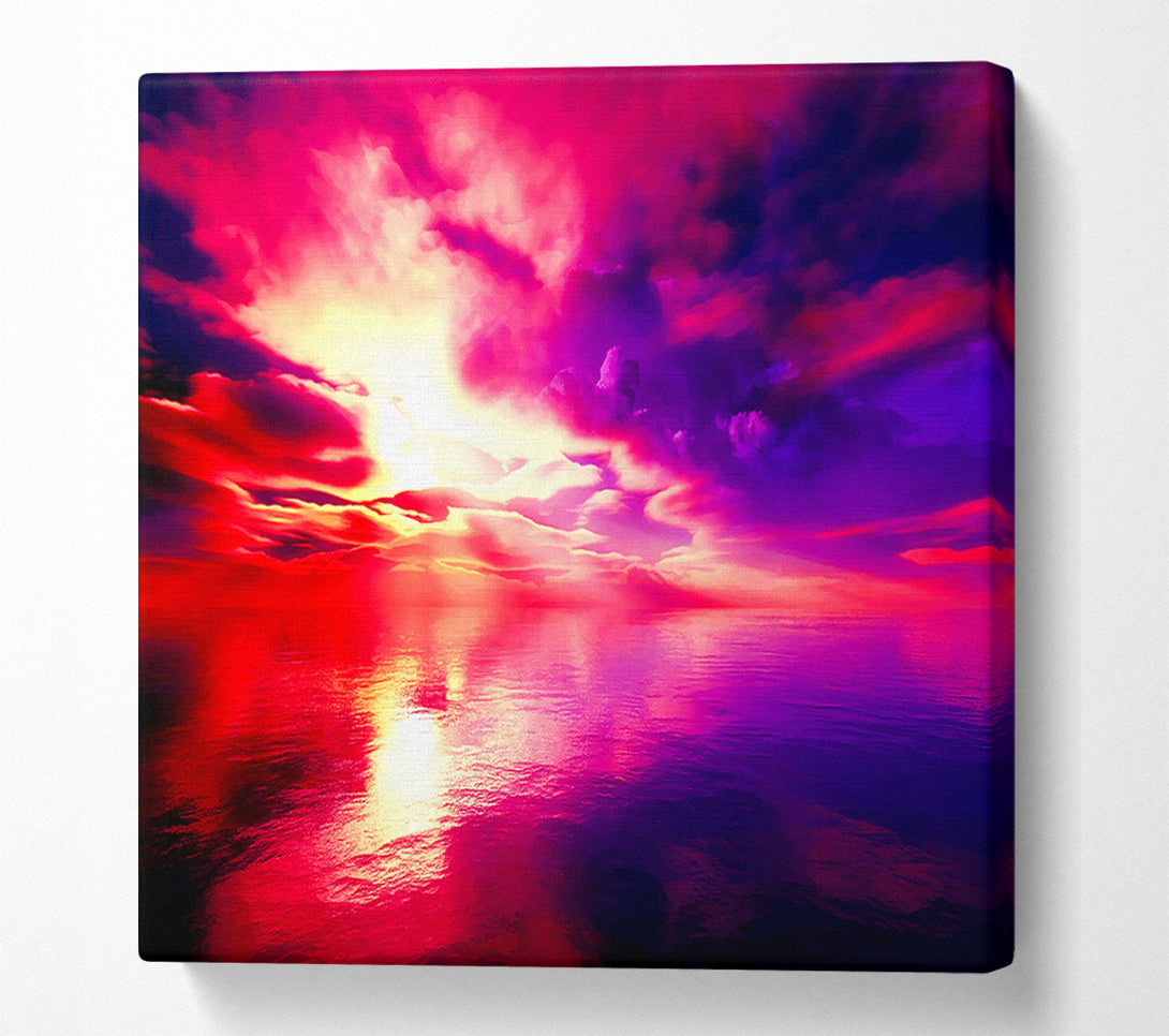  A Canvas Print of Magical Ocean Cloud Formation Canvas Wall Art