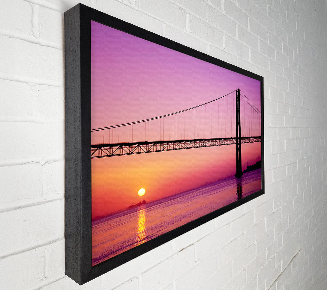  A Canvas Print of Sunset Bridge Canvas Art