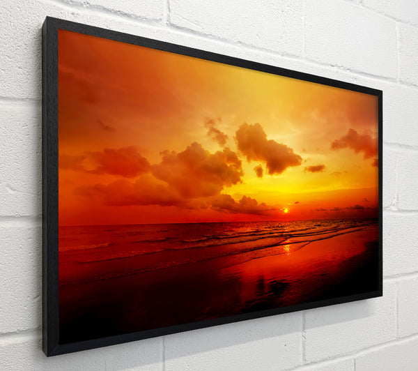 Distant Sunset Ocean