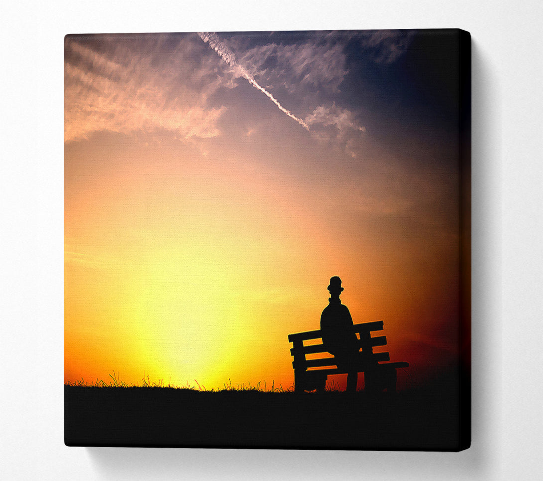  A Canvas Print of Pleasant Sunset Canvas Print
