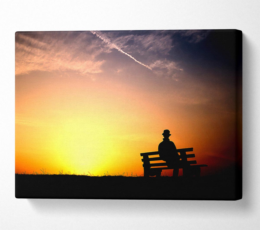 A Canvas Print of Pleasant Sunset Canvas Print