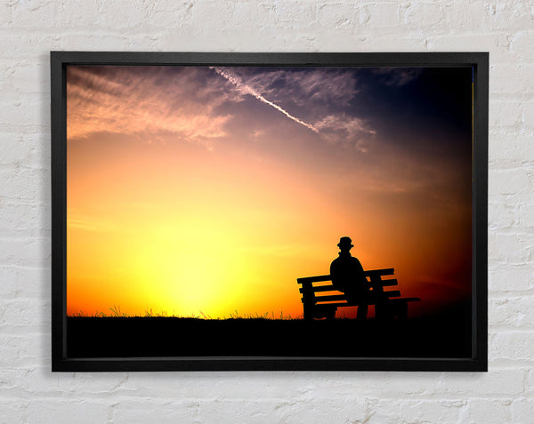 Pleasant Sunset Framed Print