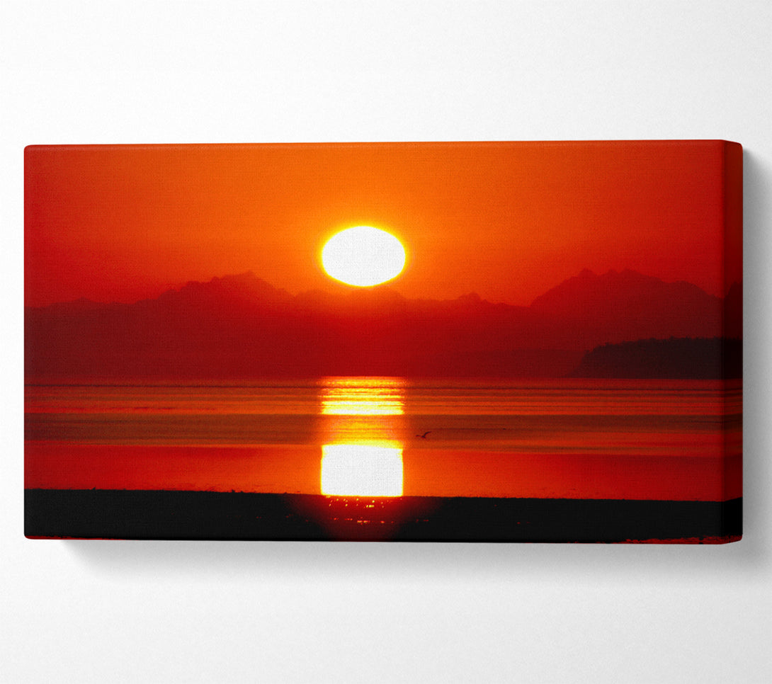  A Canvas Print of Sunrise Over North Cascades Canvas Wall Art
