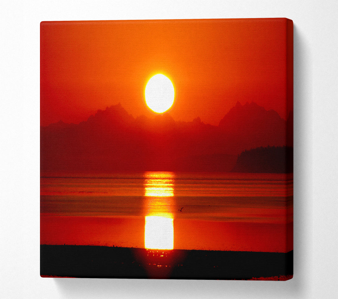  A Canvas Print of Sunrise Over North Cascades Canvas Wall Art
