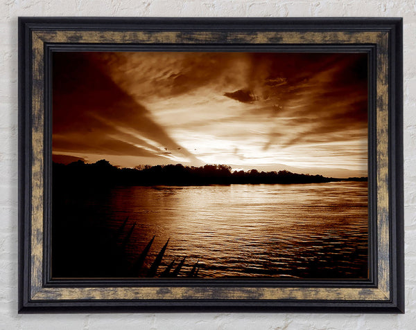 Coco Mountain Lake Framed Print