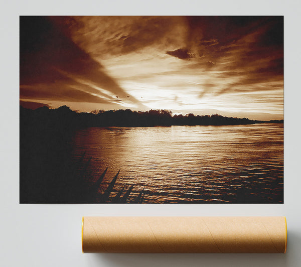 Coco Mountain Lake Giclee Print