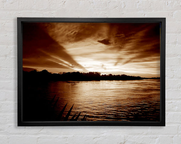 Coco Mountain Lake Framed Print