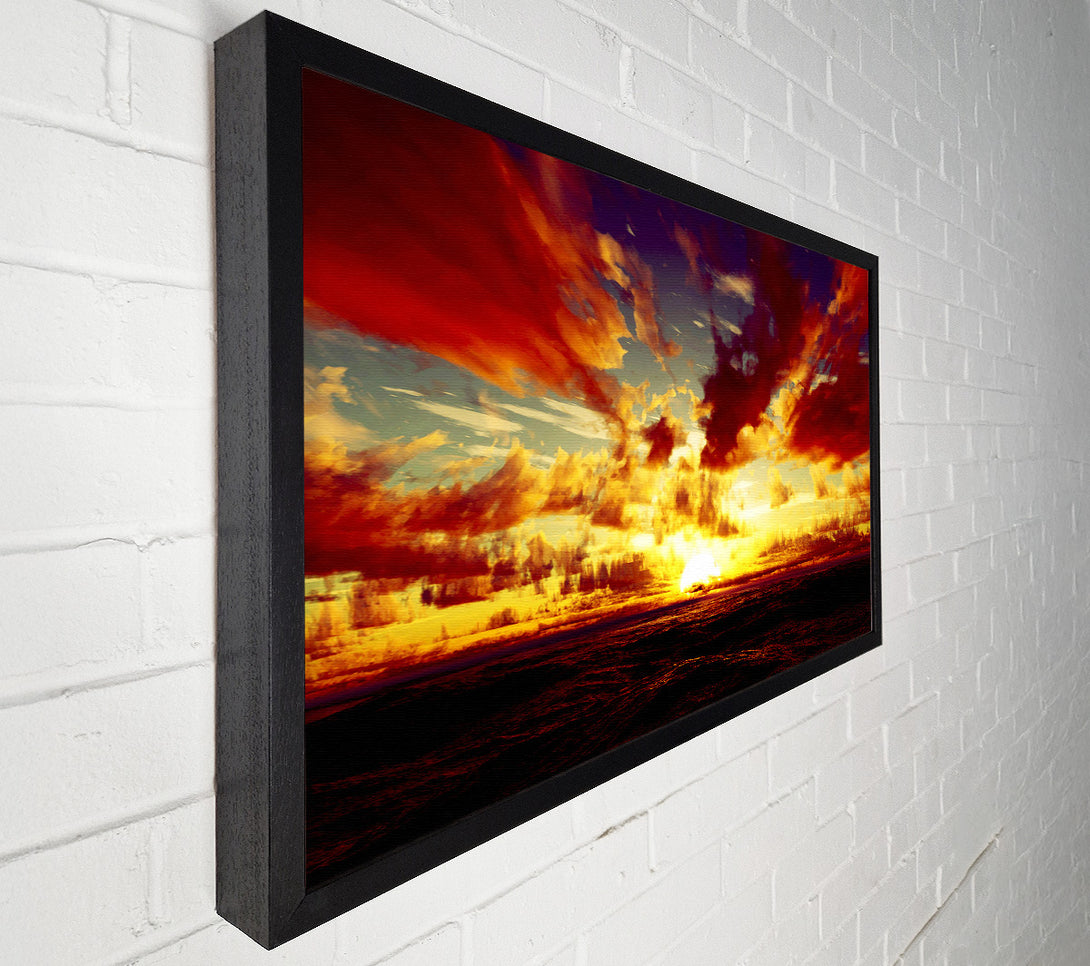  A Canvas Print of Day Break Clouds Canvas Wall Art