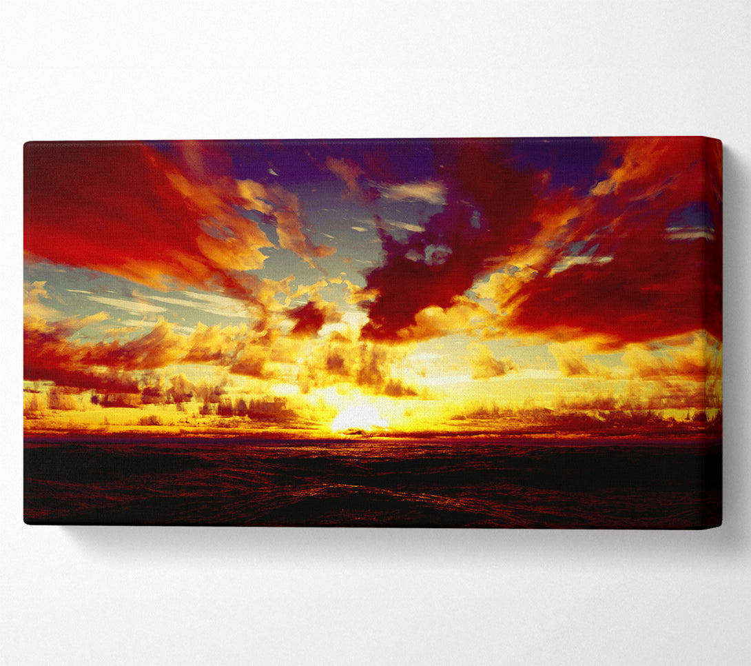  A Canvas Print of Day Break Clouds Canvas Wall Art