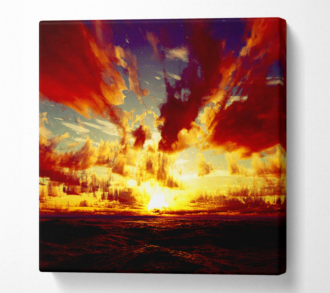  A Canvas Print of Day Break Clouds Canvas Wall Art