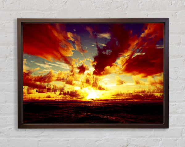 Day Break Clouds Framed Print