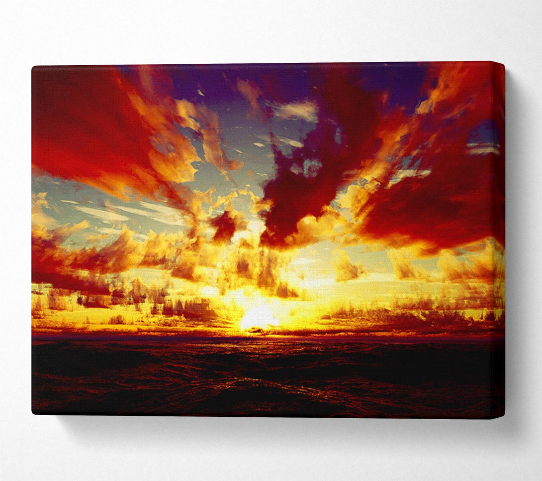  A Canvas Print of Day Break Clouds Canvas Wall Art