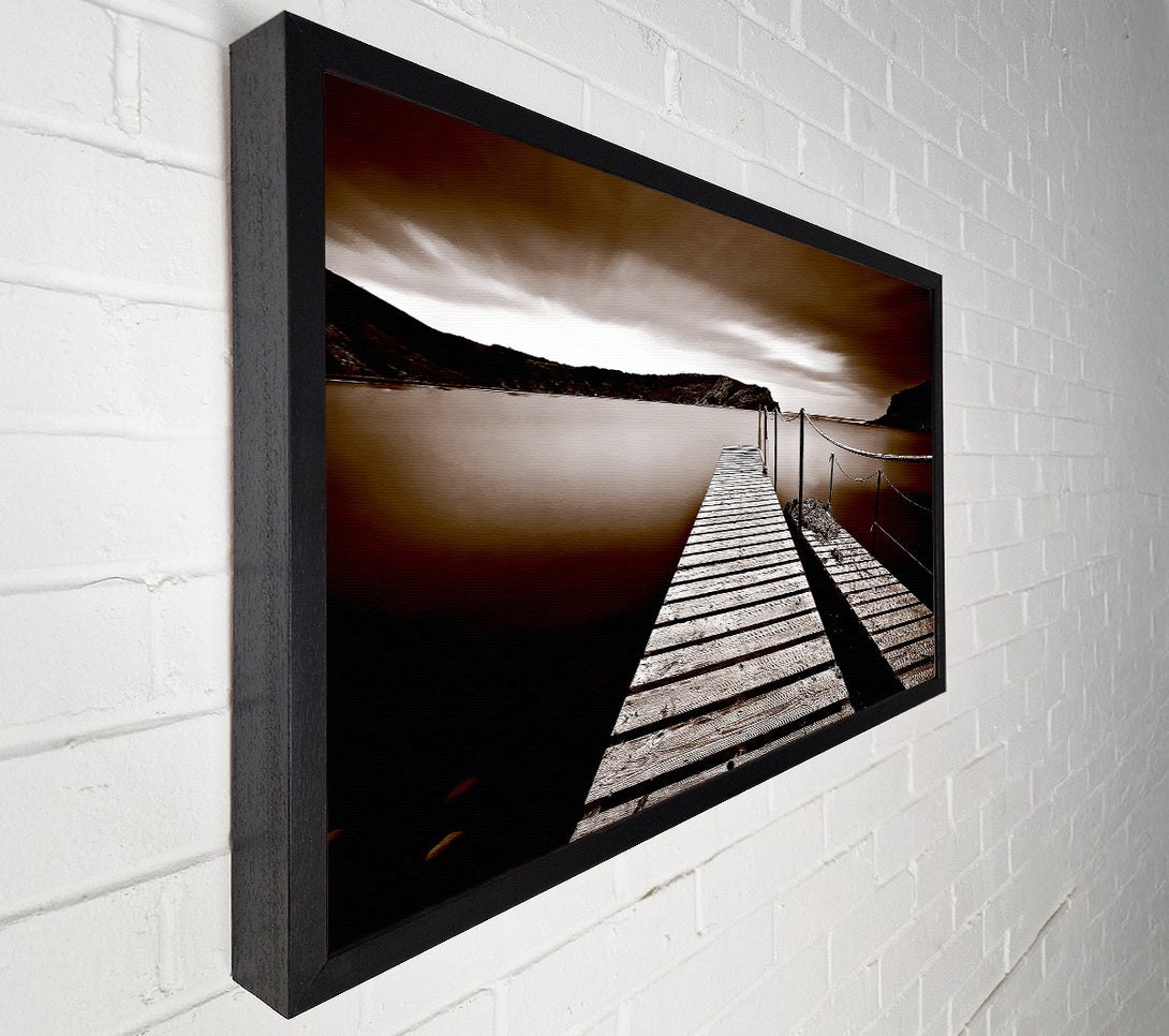  A Canvas Print of AbstractBrown Pier Canvas Art