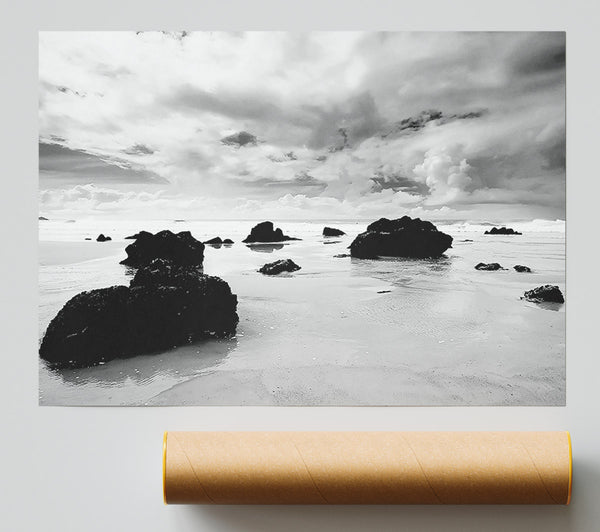 Until The Tide Returns B N W Giclee Print