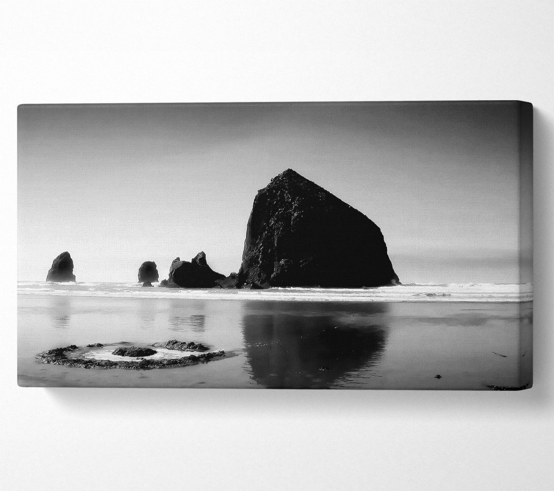  A Canvas Print of Turning Of The Tides B n W Canvas Print